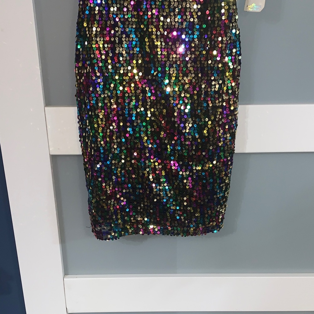 Almost Famous Multicolor Sequin Mini Dress - Picture 2 of 6